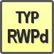 Piktogram - Typ: RWPd
